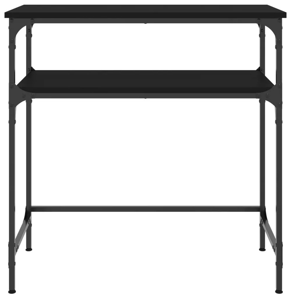 Mesa consola 75x35,5x75 cm derivados de madeira preto