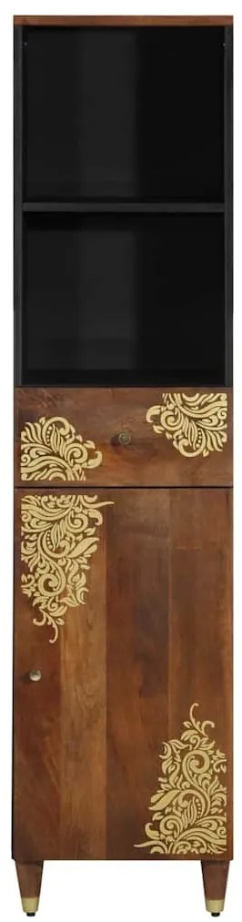 Sideboard 38x33x160 cm Madeira maciça de mangueira