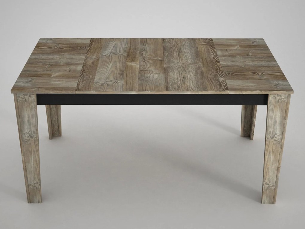 Mesa de Jantar "Costa" – 145x85x76.2 cm – Bege e Madeira – Design Rúst