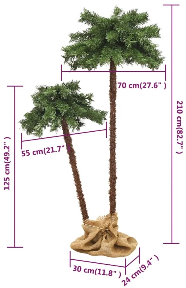 Árvore de Natal com LEDs 125 cm & 210 cm