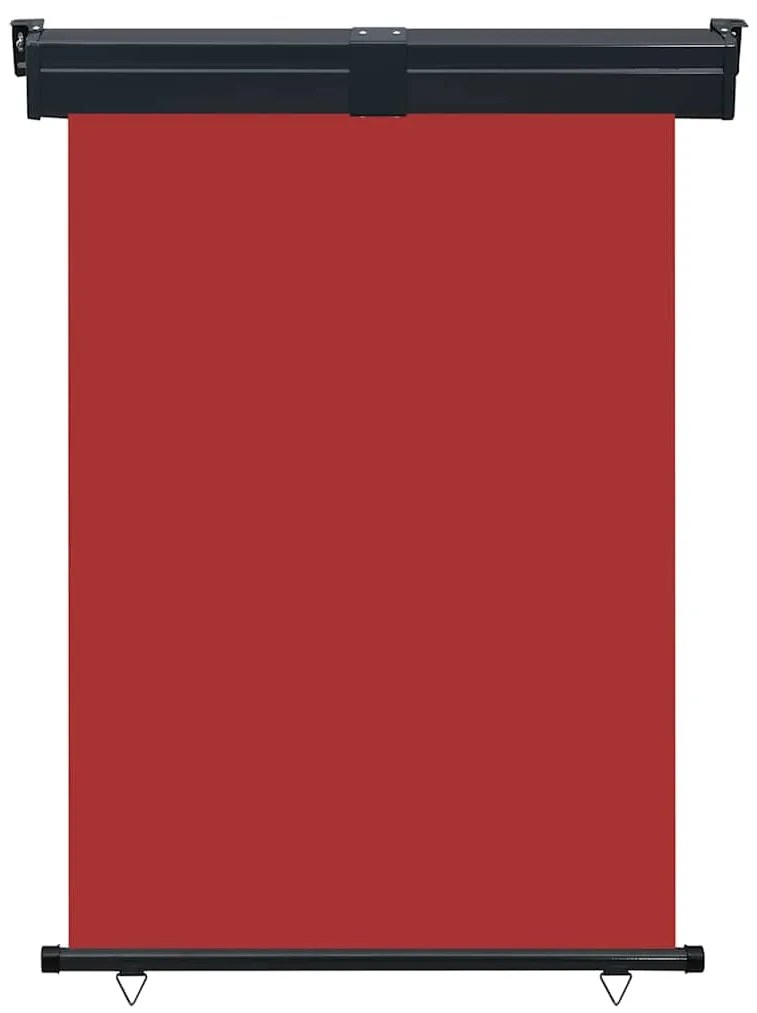 Toldo lateral para varanda 125x250 cm vermelho