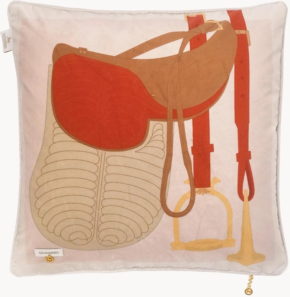 Almofada em veludo Heritage Saddle