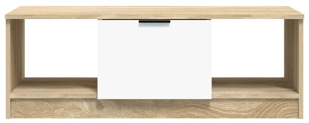 Mesa de centro 102x50x36 cm madeira processada branco/sonoma