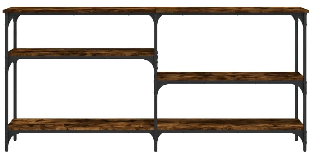 Mesa consola 160x29x75 cm derivados de madeira carvalho fumado