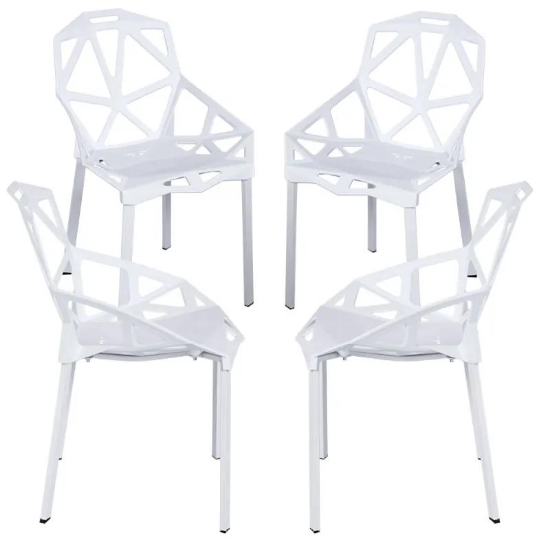 Pack 4 Cadeiras Omega - Branco