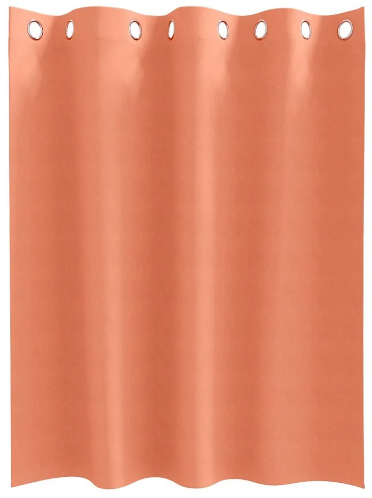 Cortinas com cortinas 2 pcs Terracota 140 x 140 cm Poliéster