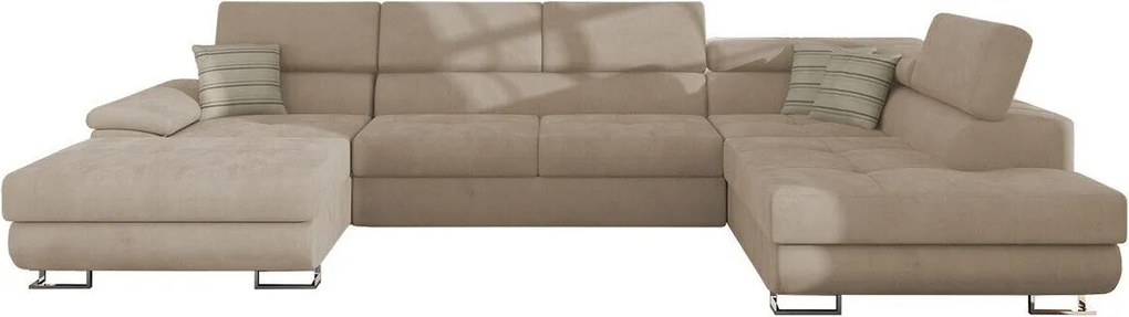 Sofá de canto Comfivo 190, Disponível, Disponível, 345x202x71cm, 188.5 kg, Pernas: Plástico, Metal