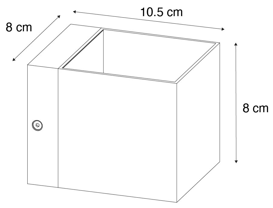 Candeeiro de parede moderno bronze escuro - Transfer