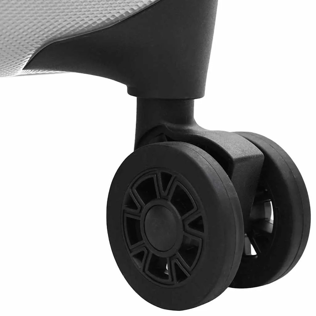 Mala Dobravel Casco Duro 24'' Prateada 43x27x66 cm ABS