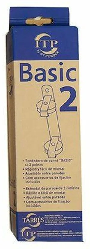 Estendal Tarrés Basic 2 Roldanas Branco De parede 25 x 5 x 5 cm
