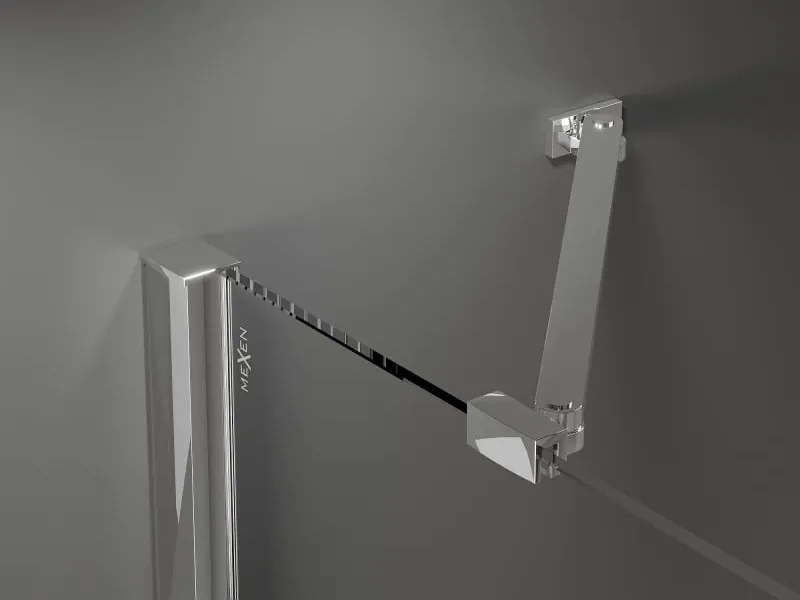 Mexen Velar Duo cabina de duche deslizante 90 x 80 cm, transparente, cromado - 871-090-080-02-01