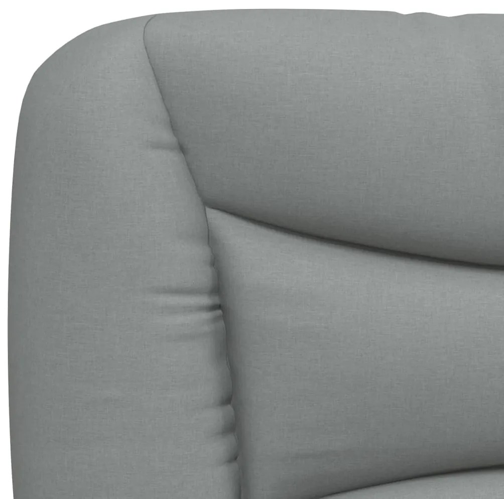 Estrutura de cama com LED sem colchão 90x190 cm tecido