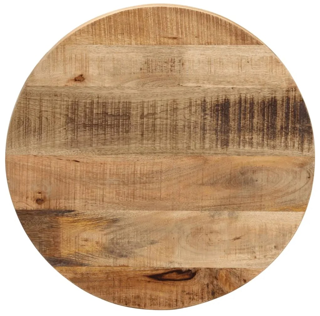 Tampo de mesa redondo Ø50x3,8cm madeira mangueira áspera maciça