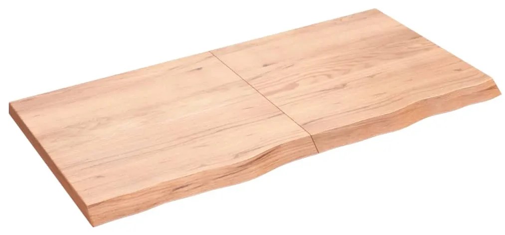vidaXL Prateleira de parede 120x60x(2-4) cm carvalho tratado castanho