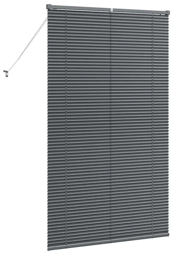 Persiana de Janela Cinzento-escuro 105 x 175 cm Alumínio