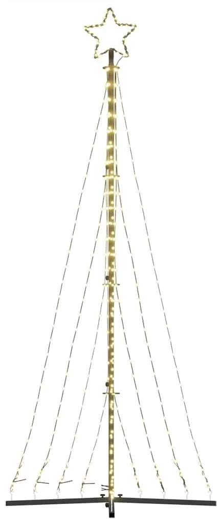 LED Árvore de Natal 447 LEDs Branco Quente 249 cm