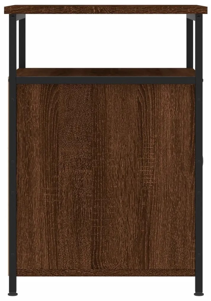 Mesas cabeceira 2pcs 40x42x60cm deriv.madeira carvalho castanho