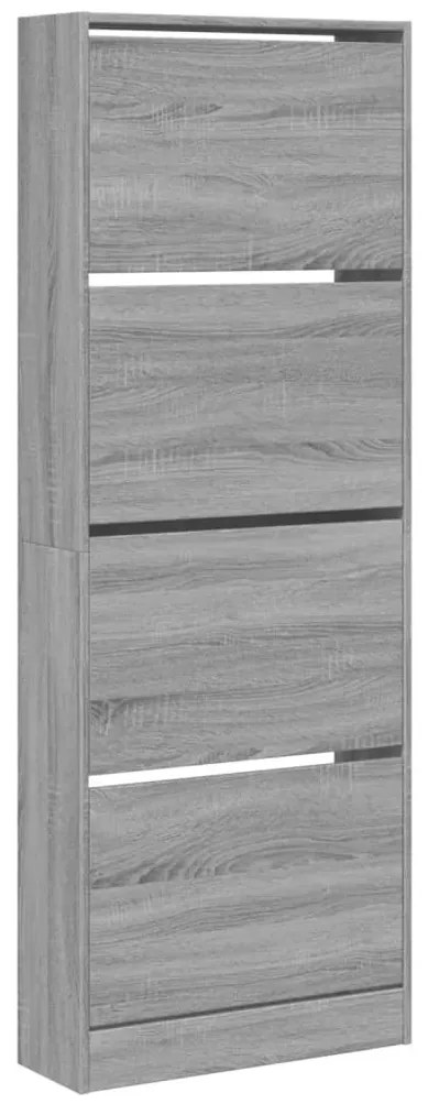 Sapateira 60x21x163,5 cm derivados de madeira cinzento sonoma
