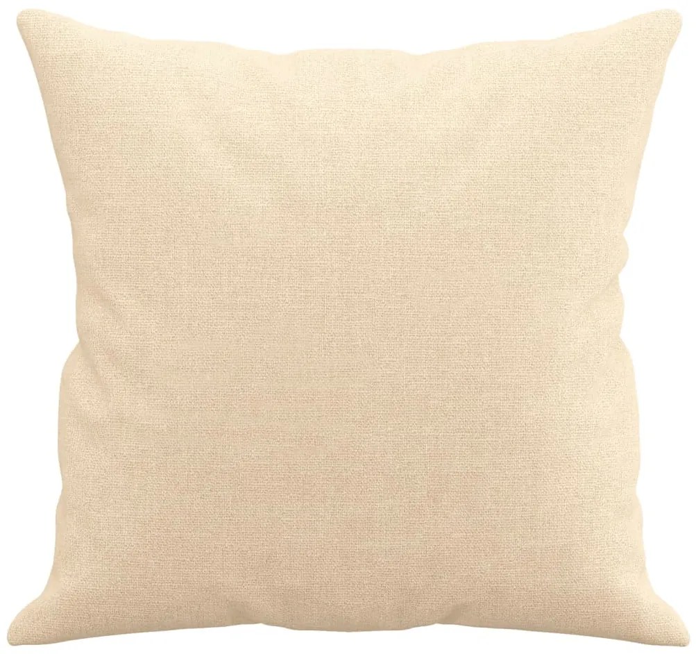 Almofadas decorativas 2 pcs 40x40 cm tecido cor creme