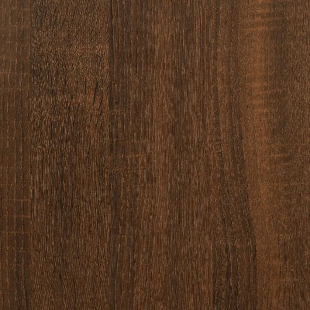 Mesa de cabeceira derivados de madeira carvalho castanho
