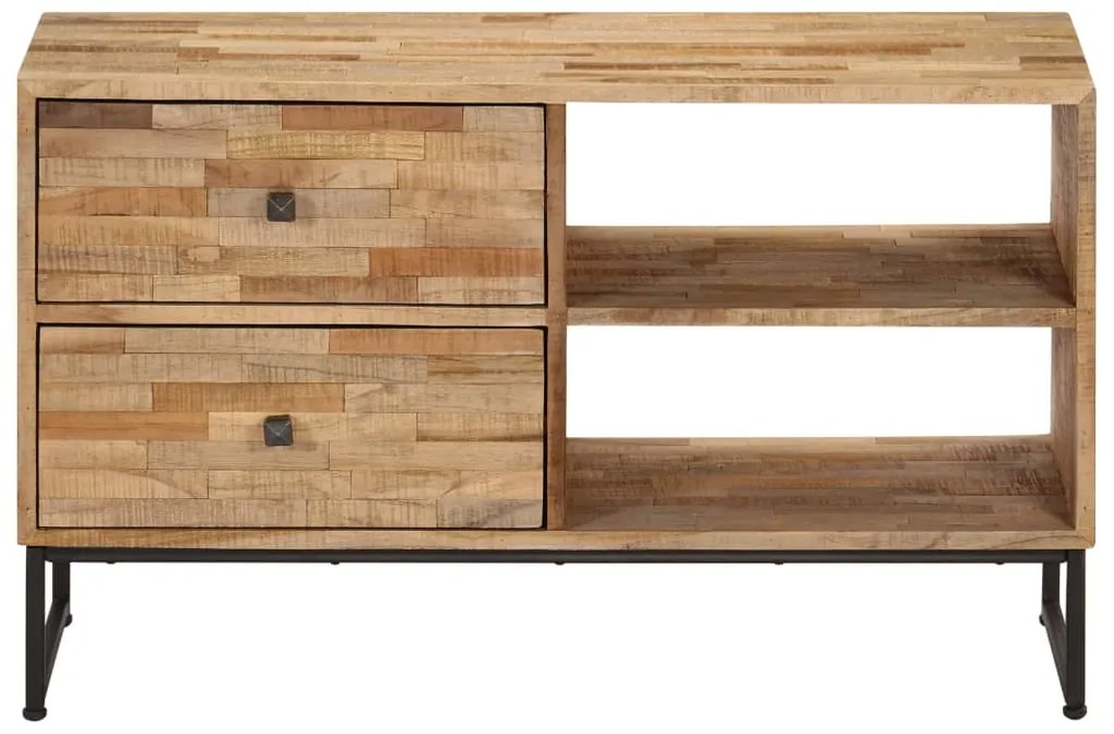 Móvel de TV em teca recuperada 90x30x55 cm
