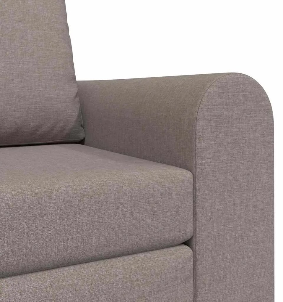 Sofá Cama de Piso 2-em-1 Taupe 98x71x83 cm Tecido