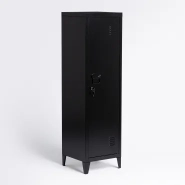 Armário Cacifo Em Aço Pohpli Negro-de-fumo - Sklum