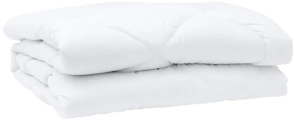 Edredão com travesseiro 3 pcs Branco 200 x 220 cm Microfibra