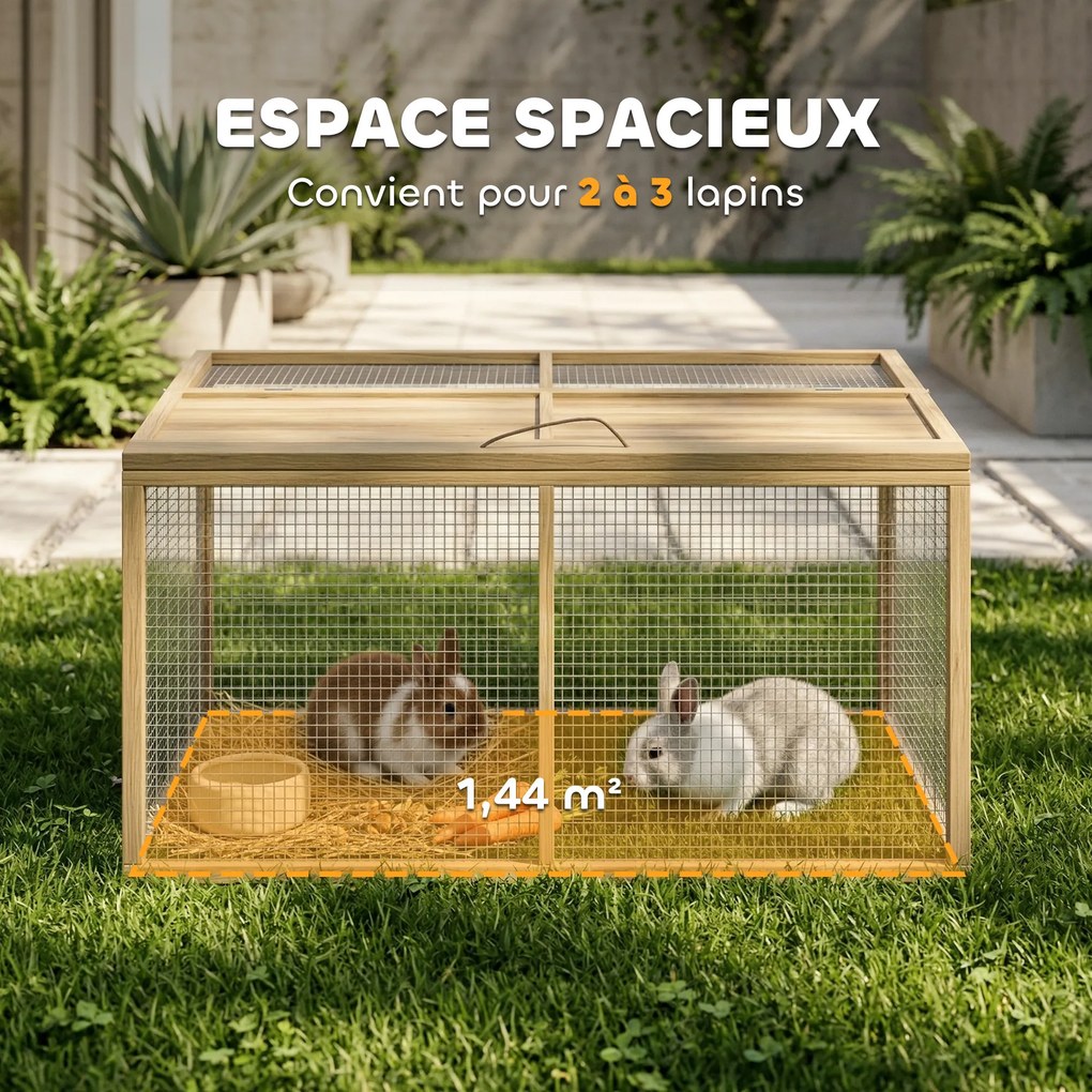 Parque Dobrável para Coelhos, 120 x 120 x 57 cm, Teto de Abertura Total, Cinzento