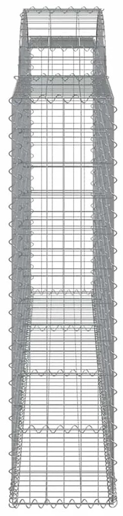 Cestos gabião arqueados 9pcs 300x30x120/140cm ferro galvanizado