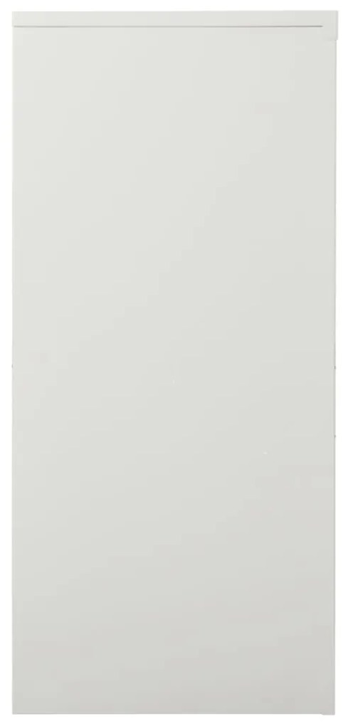 Armário com porta deslizante aço 90x40x90 cm cinzento-claro