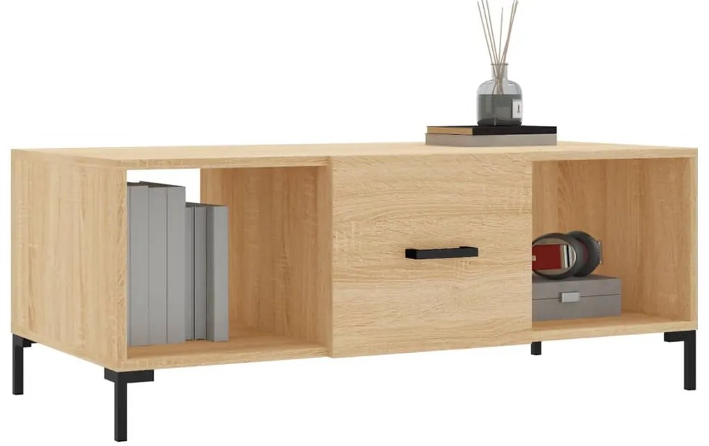 Mesa de centro 102x50x40 derivados de madeira carvalho sonoma
