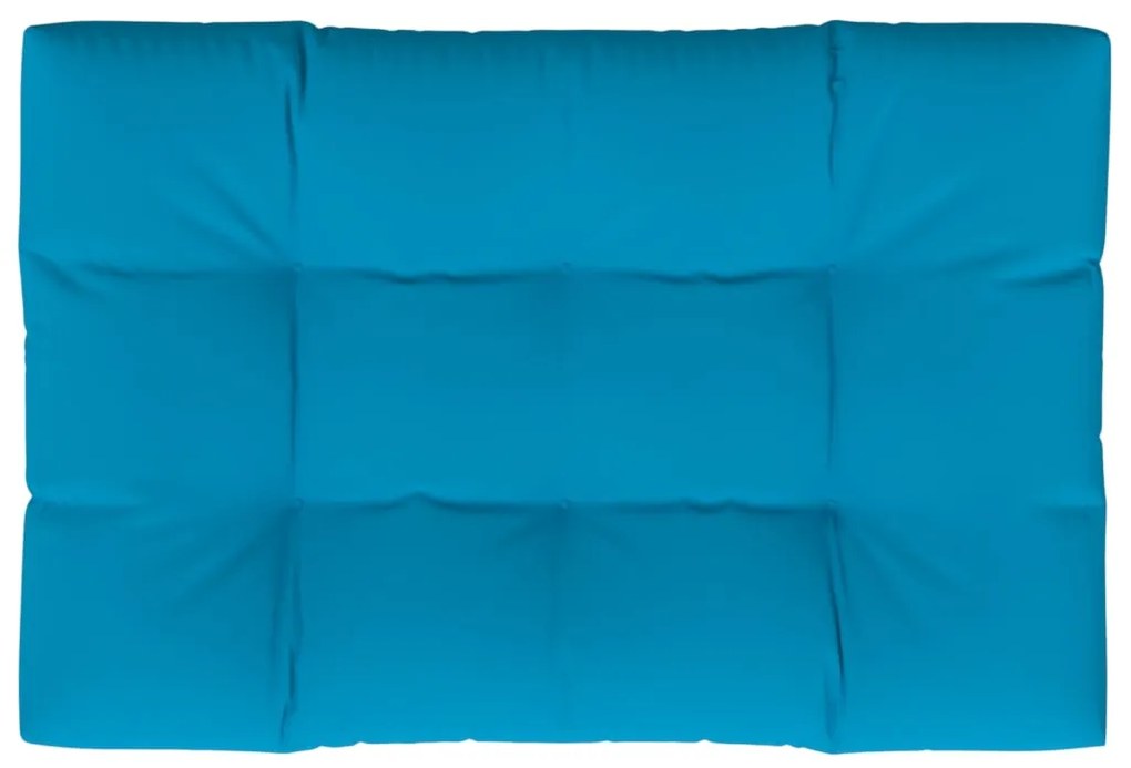 Almofadão para sofá de paletes 120x80x12 cm tecido azul