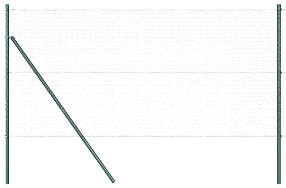 Cerca Hexagonal vidaXL Cinza 1x50 m Aço