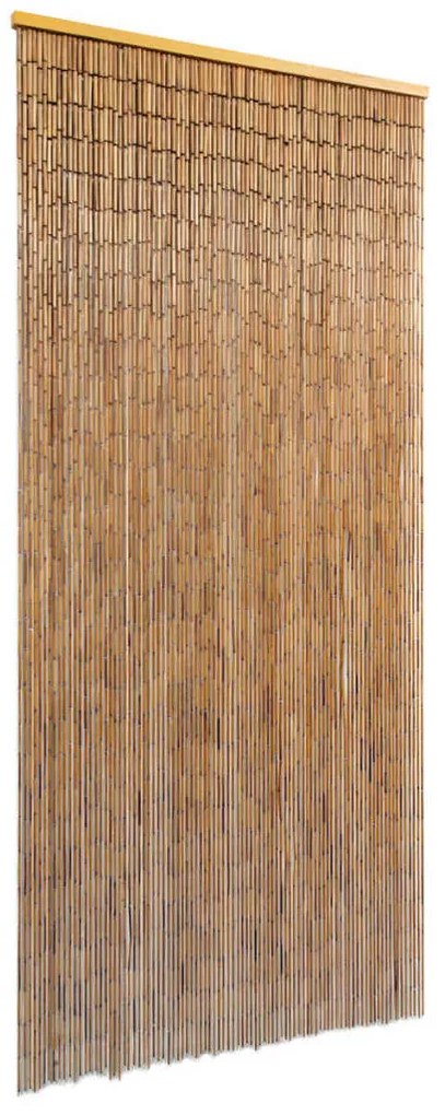 vidaXL Cortina de porta em bambu 90x200 cm
