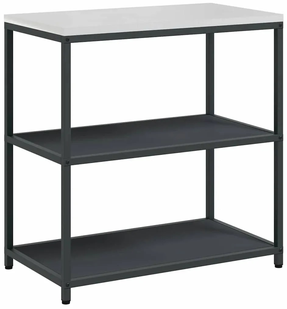 Conjunto de Armazenamento de Cozinha 3 pcs Cinzento-escuro