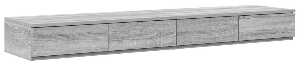 Caixas de Cama Cinza Sonoma 160x36,5x16,5 cm Madeira Engenharia