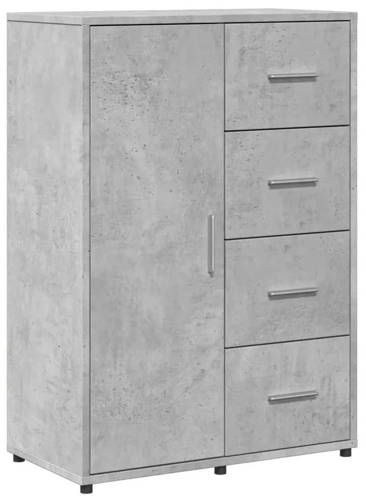 Aparadores 2 pcs 60x31x84 cm derivados madeira cinzento cimento