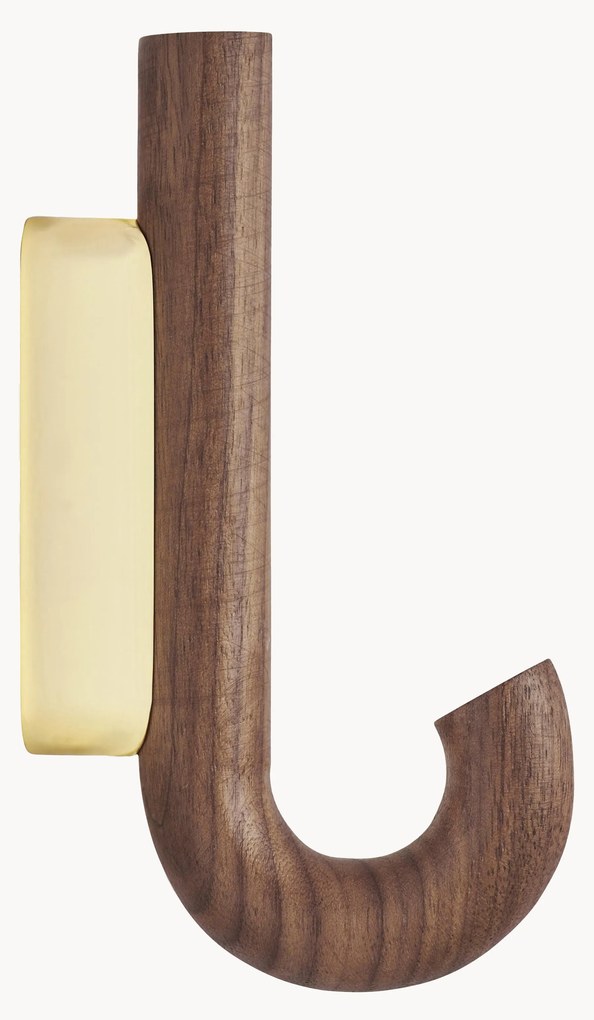 Cabide de parede em madeira de nogueira Umbrella, vários tamanhos