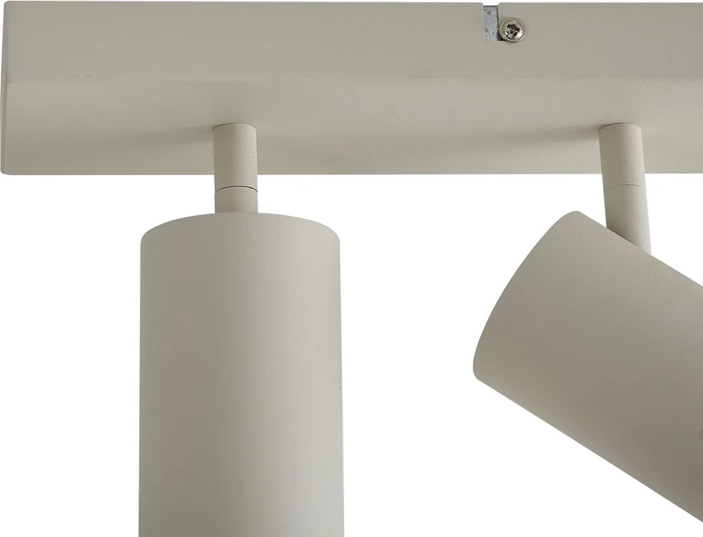 Foco de teto moderno bege 4 luzes ajustável - Renna