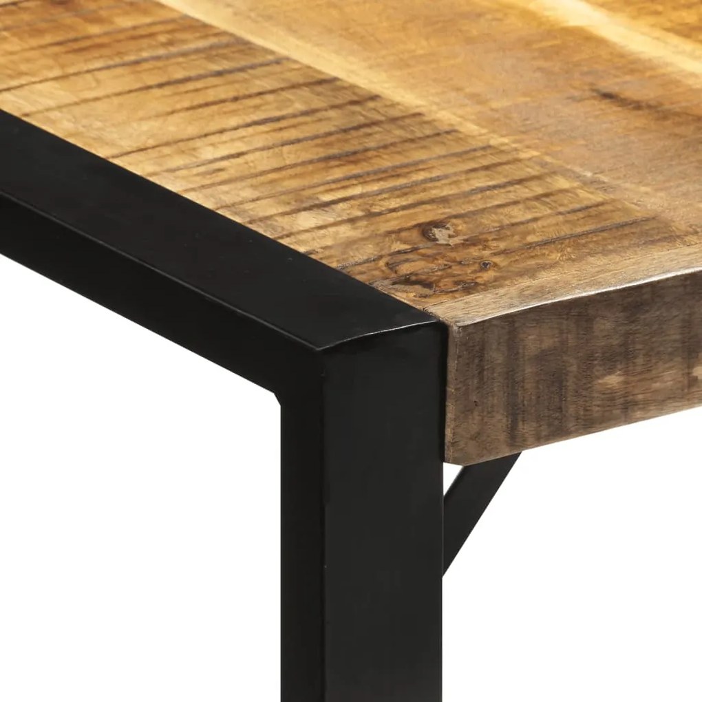 Mesa de jantar 175x90x76 cm madeira de mangueira maciça áspera
