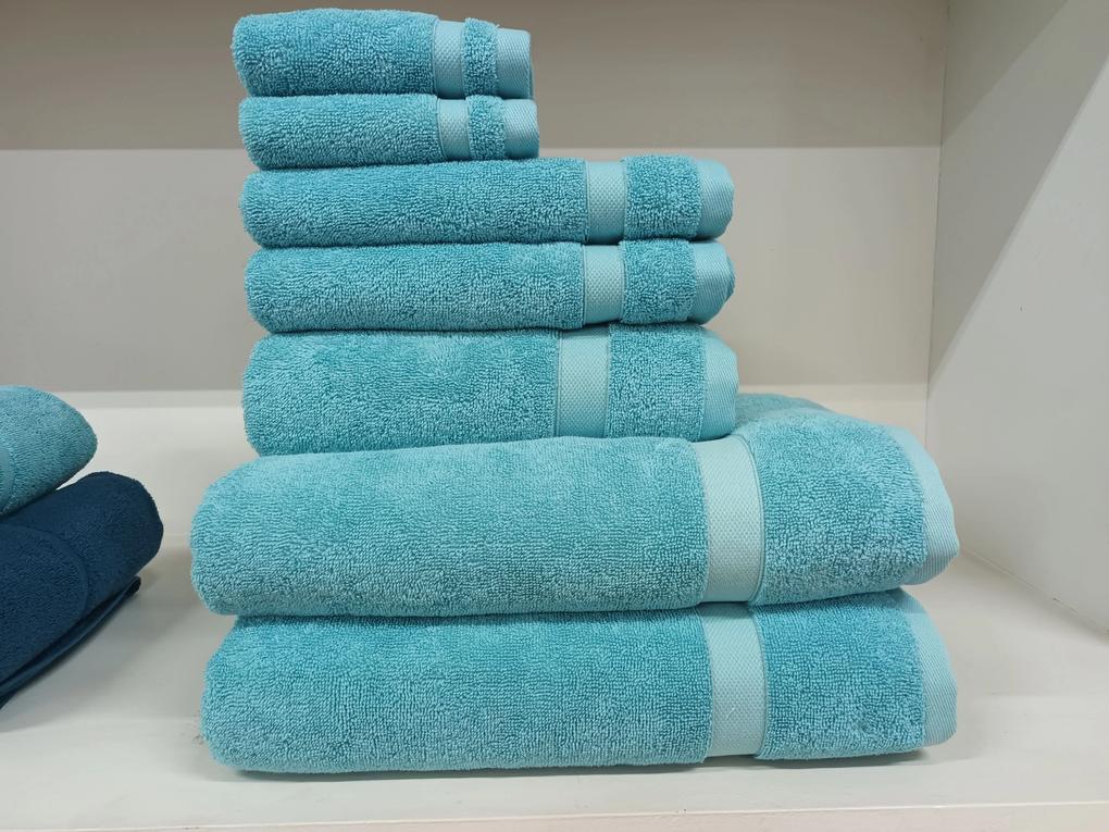 550 gr./m2 Toalhas 100% algodão - Toalhas para hotel, spa, estética: Turquesa 1 lençol banho 100x150 cm