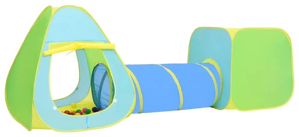 Tenda de brincar infantil com 100 bolas multicolorido