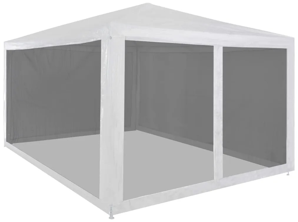 Tenda para festas com 4 paredes laterais em rede 4x3 m
