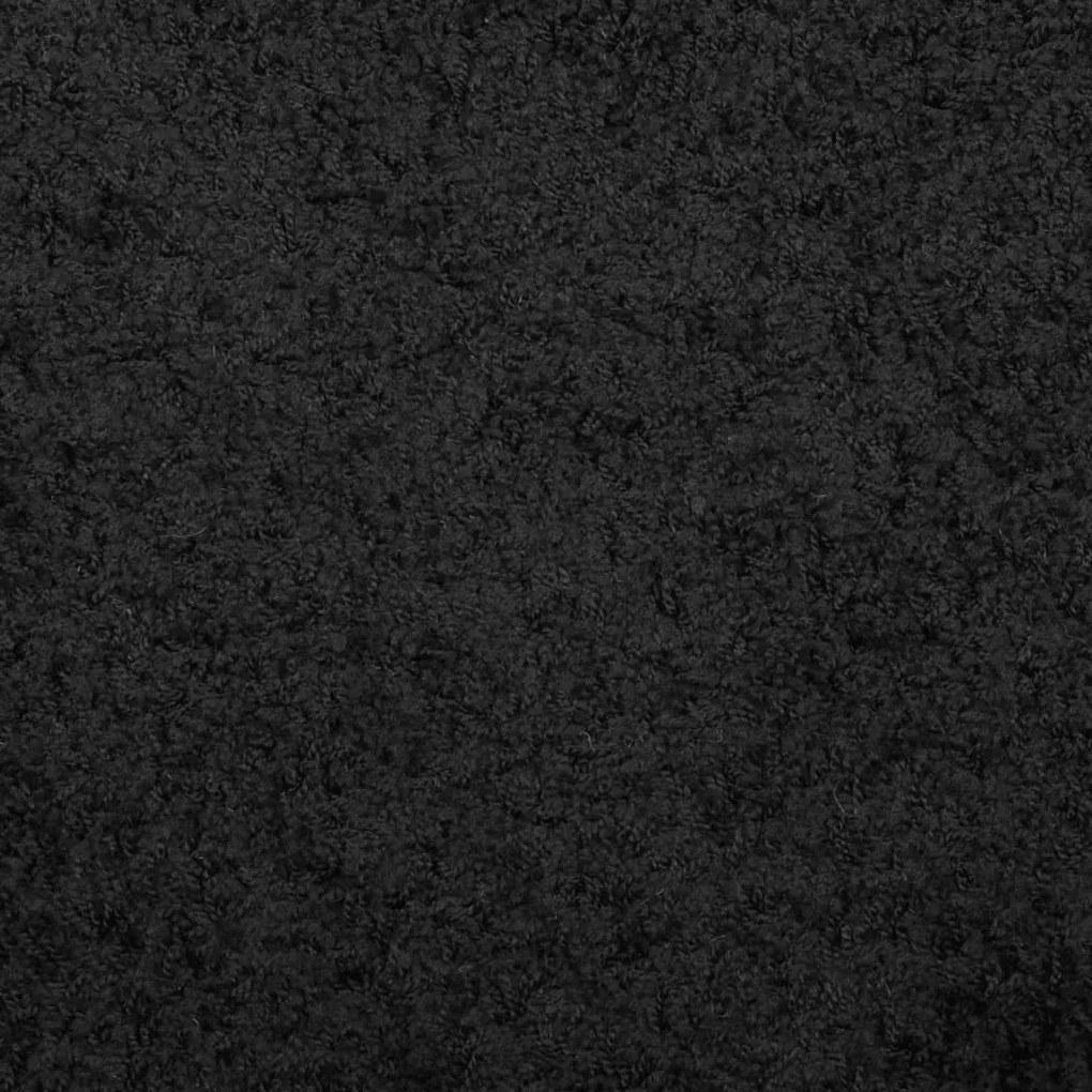 Tapete shaggy de pelo alto PAMPLONA 120x170 cm preto