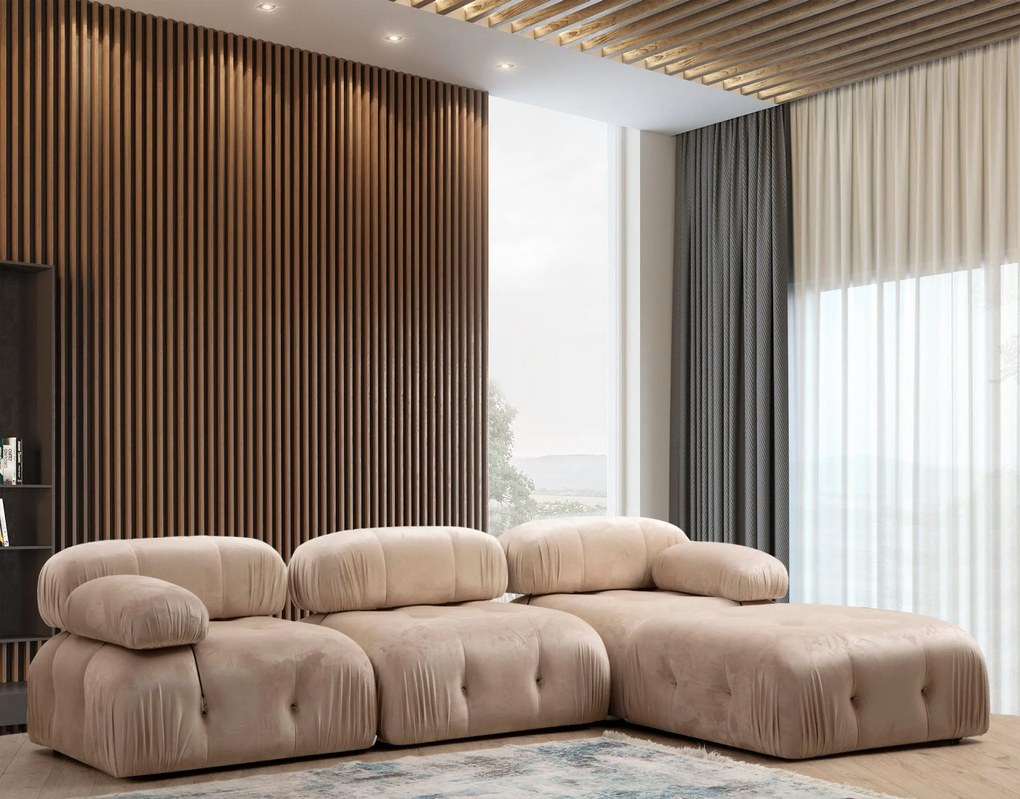 Sofá de Canto Bubble – Creme – 288 cm x 190 cm