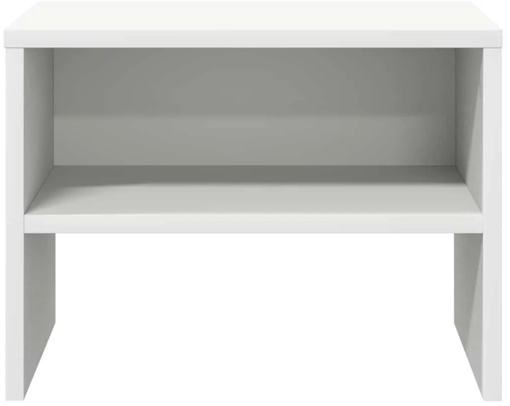 Mesa-de-cabeceira 40x30x30 cm aglomerado branco