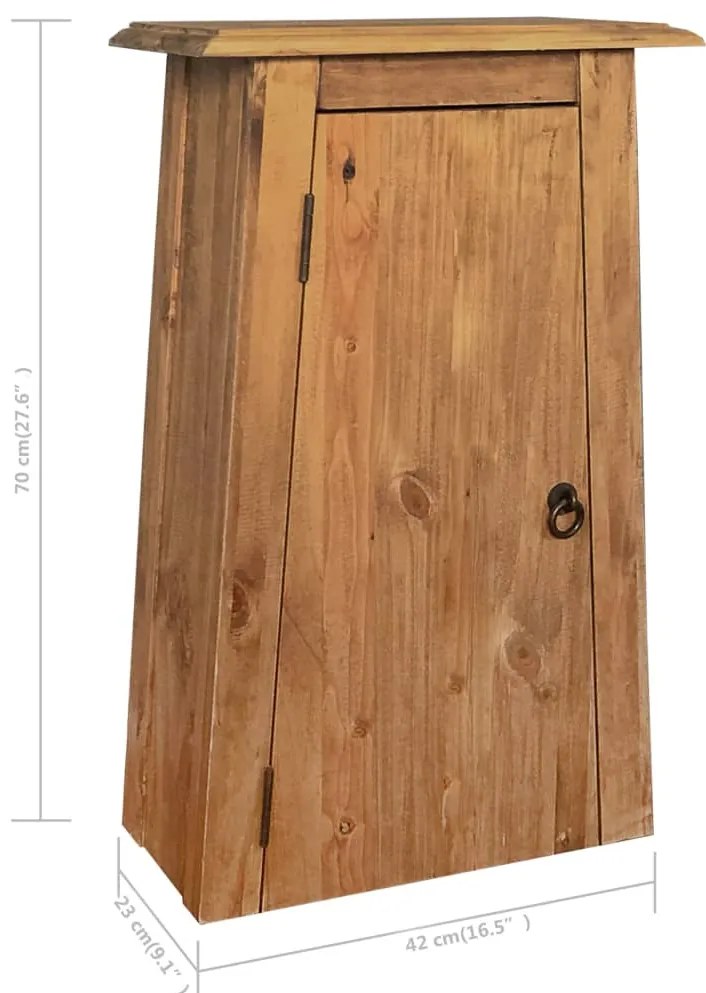 Conjunto de casa de banho 5 pcs madeira de pinho maciça