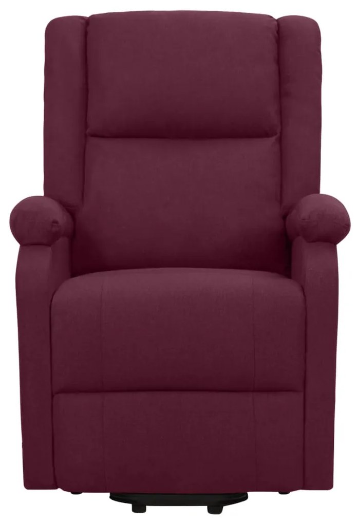 Poltrona elevatória de massagens tecido roxo