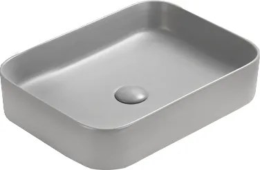 Mexen Vena lavabo de bancada 50 x 37 cm, cinza claro mate - 22195061
